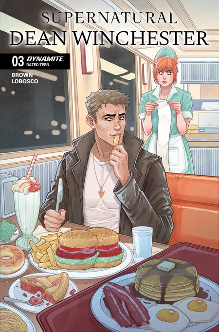 SUPERNATURAL DEAN WINCHESTER #3 CVR A MARGUERITE SAUVAGE DYNAMITE Entertainment Chuck Brown Rapha Lobosco Marguerite Sauvage PREORDER