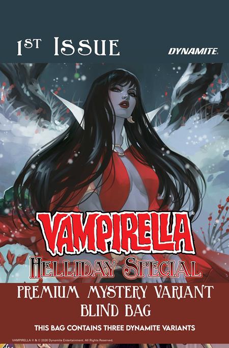 VAMPIRELLA HELLIDAY SPECIAL 2026 #1 (ONE SHOT) CVR G PREMIUM MYSTERY BLIND BAG VAR DYNAMITE Entertainment Erik Burnham Wagner Reis Blind Bag PREORDER