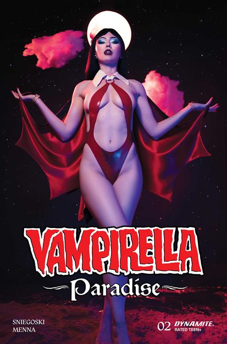 VAMPIRELLA PARADISE #2 CVR D COSPLAY LAUREN DELOREAN VAR DYNAMITE Entertainment Thomas Sniegoski Edu Menna Cosplay - Lauren Delorean PREORDER