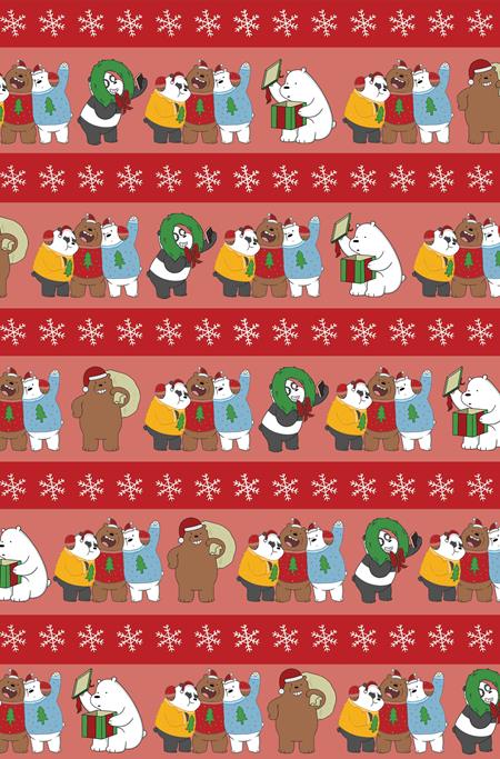 WE BARE BEARS CHRISTMAS SPECIAL #1 (ONE SHOT) CVR H INC 1:10 WRAPPING PAPER VIRGIN VAR DYNAMITE Entertainment Paulina Ganucheau Ciro Cangialosi, Stefano Porcu, Carlo Lauro Wrapping Paper PREORDER