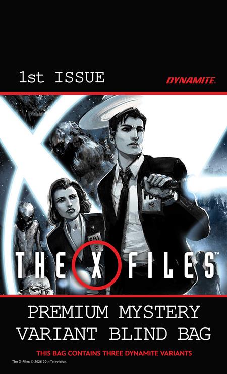 X FILES (2026) #1 CVR L PREMIUM MYSTERY BLIND BAG VAR DYNAMITE Entertainment Joe Harris R.D. Brown Blind Bag PREORDER