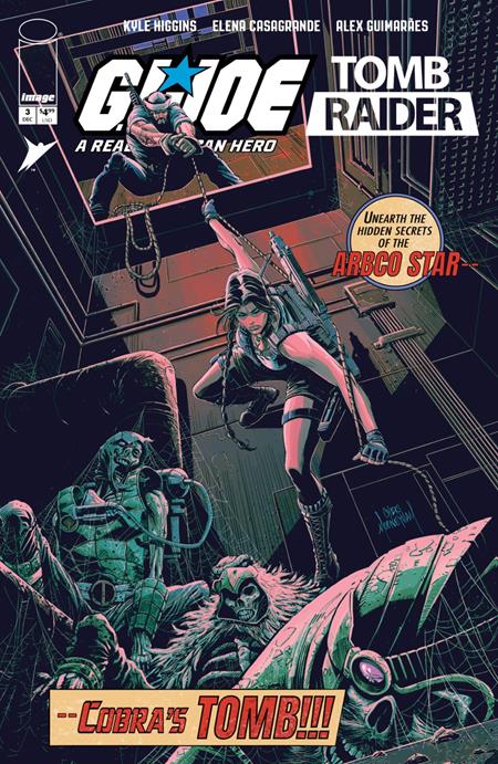 GI JOE A REAL AMERICAN HERO TOMB RAIDER #3 (OF 5) CVR D INC 1:25 CHRIS MOONEYHAM VINTAGE JOE VAR Image Comics Kyle Higgins Elena Casagrande, Alex Guimarães Chris Mooneyham PREORDER
