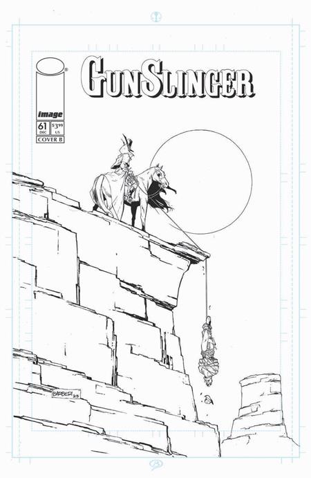 GUNSLINGER SPAWN #61 CVR B CARLO BARBERI B&W VAR Image Comics Erica Schultz Carlo Barberi Carlo Barberi PREORDER