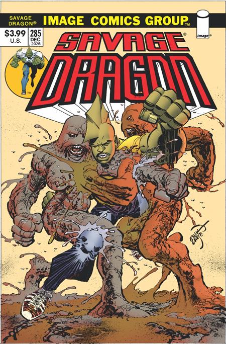 SAVAGE DRAGON #285 CVR B ERIK LARSEN RETRO VAR (MR) Image Comics Erik Larsen Erik Larsen Erik Larsen PREORDER