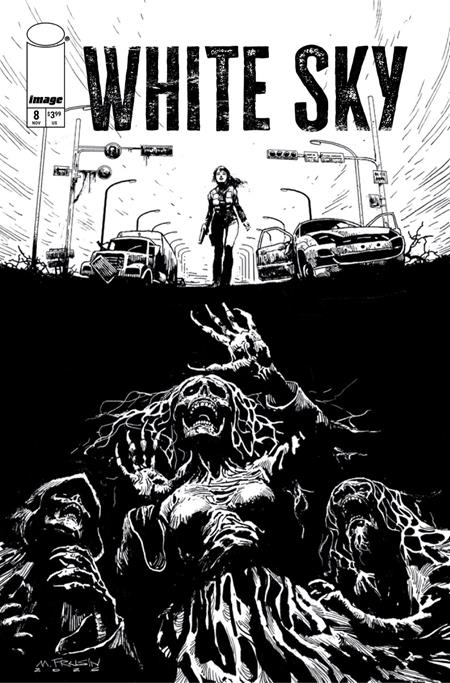 WHITE SKY #8 CVR B MARCELO FRUSIN B&W VAR (MR) Image Comics William Harms Marcelo Frusin Marcelo Frusin PREORDER