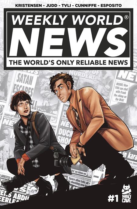 WEEKLY WORLD NEWS #1 (OF 6) CVR A MK PERKER Mad Cave Studios Ken Kristensen, Steven Paul Judd, Tvli Jacob M.K. Perker M.K. Perker PREORDER
