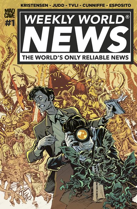 WEEKLY WORLD NEWS #1 (OF 6) CVR B TOM FOWLER VAR Mad Cave Studios Ken Kristensen, Steven Paul Judd, Tvli Jacob M.K. Perker Tom Fowler PREORDER