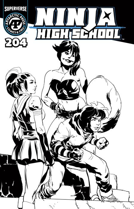 NINJA HIGH SCHOOL #204 CVR B BRIAN DENHAM HOMAGE VAR Massive Publishing Alfred Perez Edgar Manjarrez Brian Denham PREORDER