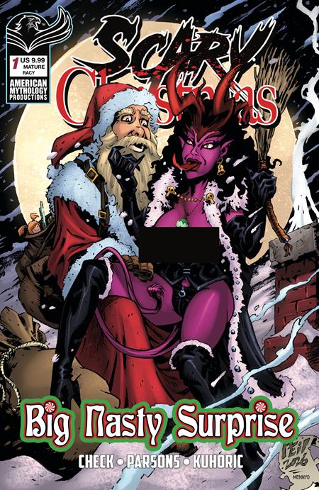 SCARY CHRISTMAS BIG NASTY SURPRISE #1 CVR C NEIL VOKES RACY VAR (MR) Prana Publishers G.O. Parsons, S.A. Check, James Kuhoric Emanuele Tommarelli Neil Vokes PREORDER