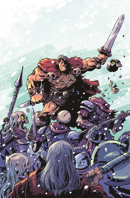 CONAN THE BARBARIAN TIDES OF THE TYRANT KING #4 (OF 4) CVR E DEREK LAUFMAN VIRGIN CARDSTOCK VAR (MR) Titan Comics Jim Zub Jesus Merino Derek Laufman PREORDER