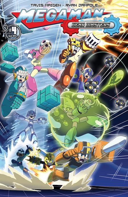 MEGA MAN GEAR MASTERS #4 (OF 5) CVR A RYAN JAMPOLE UDON Entertainment Tavis Maiden Ryan Jampole Ryan Jampole PREORDER