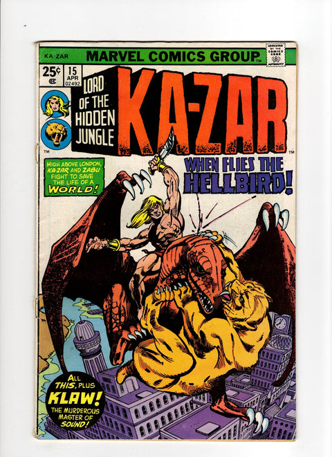 Ka-Zar, Vol. 2 #15 (1976) Buy & Sell Comics Online Comic Shop Toronto Canada