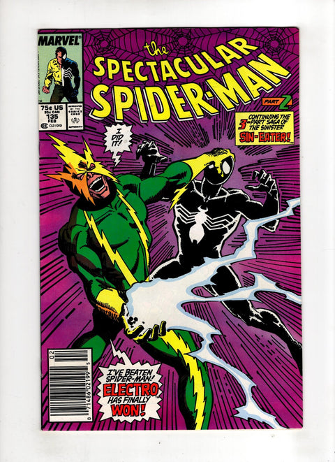 The Spectacular Spider-Man, Vol. 1 #135 (1988) Newsstand Edition Newsstand Edition Buy & Sell Comics Online Comic Shop Toronto Canada