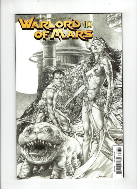 Warlord of Mars (Dynamite) #100 (Cvr H) (2014) Jay Anacleto Black & White H Jay Anacleto Black & White Buy & Sell Comics Online Comic Shop Toronto Canada