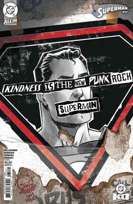 Superman, Vol. 6 34 Comic Dave Johnson Punk Rock Variant DC Comics 2026