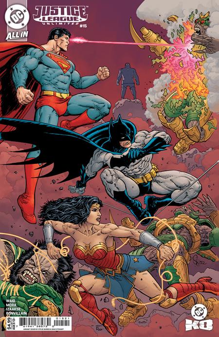 JUSTICE LEAGUE UNLIMITED #15 CVR B STEVE SKROCE CARD STOCK VAR (DC K.O.) DC Comics Mark Waid Dan Mora Steve Skroce PREORDER
