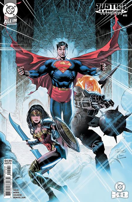 JUSTICE LEAGUE UNLIMITED #15 CVR C EDDY BARROWS & EBER FERREIRA CARD STOCK VAR (DC K.O.) DC Comics Mark Waid Dan Mora Eddy Barrows, Eber Ferreira PREORDER