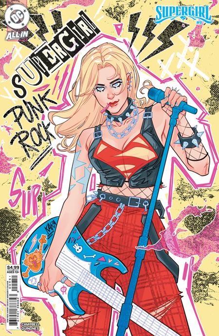 Supergirl, Vol. 8 9 Comic Marguerite Sauvage Punk Rock Variant DC Comics 2026