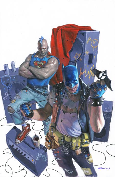 BATMAN SUPERMAN WORLDS FINEST #47 CVR E FABRIZIO DE TOMMASO PUNK ROCK CARD STOCK VAR DC Comics Mark Waid Adrian Gutierrez Fabrizio De Tommaso PREORDER