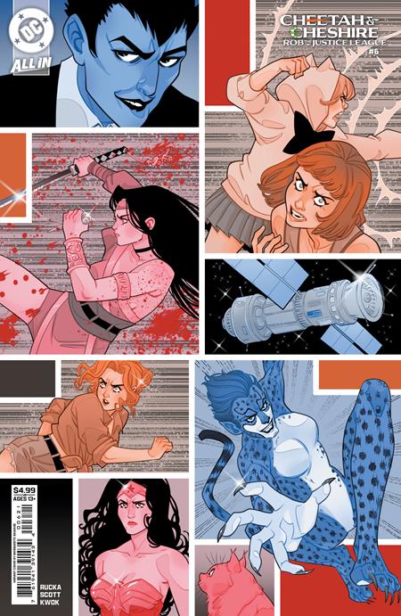 Cheetah and Cheshire Rob the Justice League 6 Comic Marguerite Sauvage Variant DC Comics 2026