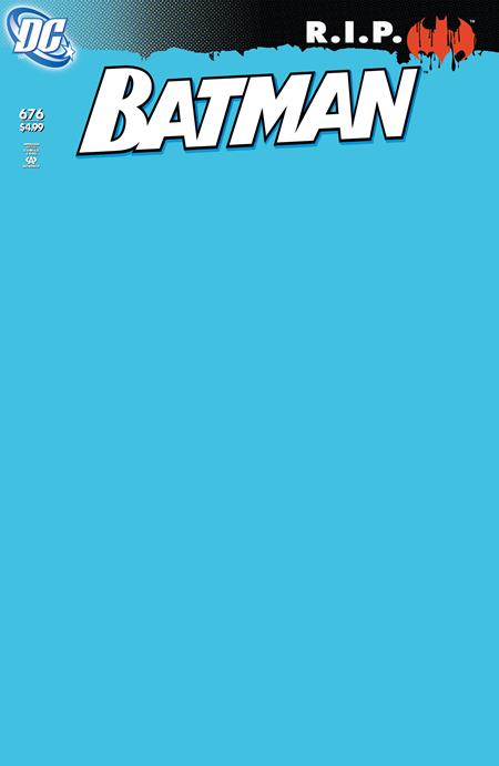 Batman, Vol. 1 676 Comic Facsimile Blank Variant DC Comics 2026