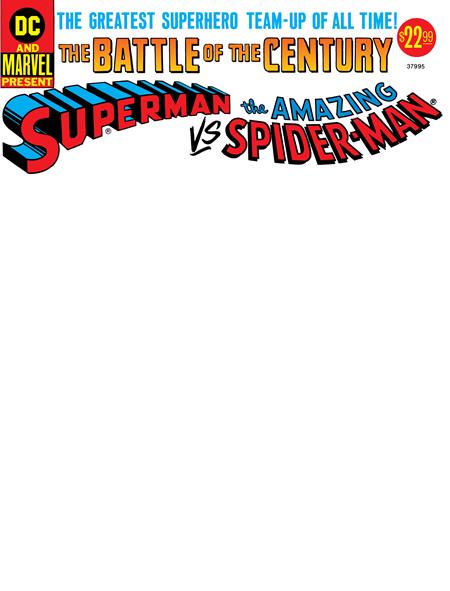 Superman vs. The Amazing Spider-Man 1 Treasury Facsimile Blank Variant DC Comics and Marvel Comics 2026