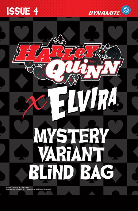 HARLEY QUINN X ELVIRA #4 CVR E BLIND BAG VAR DYNAMITE Entertainment Amanda Conner, Jimmy Palmiotti Juan Samu, Amanda Conner PREORDER