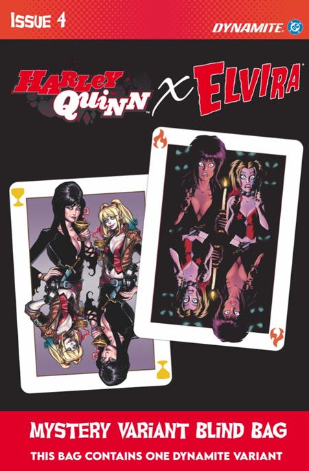 HARLEY QUINN X ELVIRA #4 CVR E BLIND BAG VAR DYNAMITE Entertainment Amanda Conner, Jimmy Palmiotti Juan Samu, Amanda Conner PREORDER