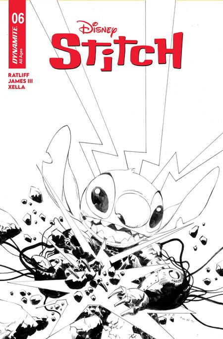STITCH #6 CVR E INC 1:10 JAE LEE LINE ART VAR DYNAMITE Entertainment Connor Ratliff, James III Greta Xella Jae Lee PREORDER