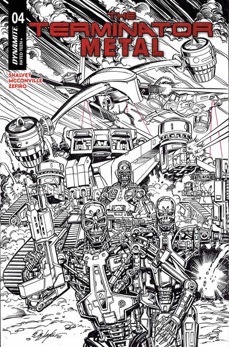 The Terminator: Metal 4 Comic Bob Layton Line Art Incentive Variant (1:5) Dynamite Entertainment 2026