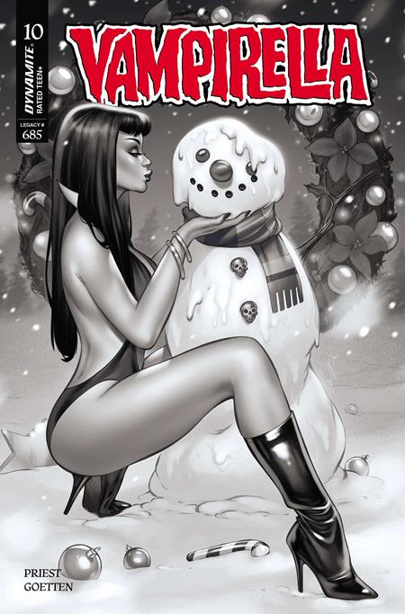 Vampirella, Vol. 8 10 Comic Elias Chatzoudis Incentive B&W Variant (1:7) Dynamite Entertainment 2026