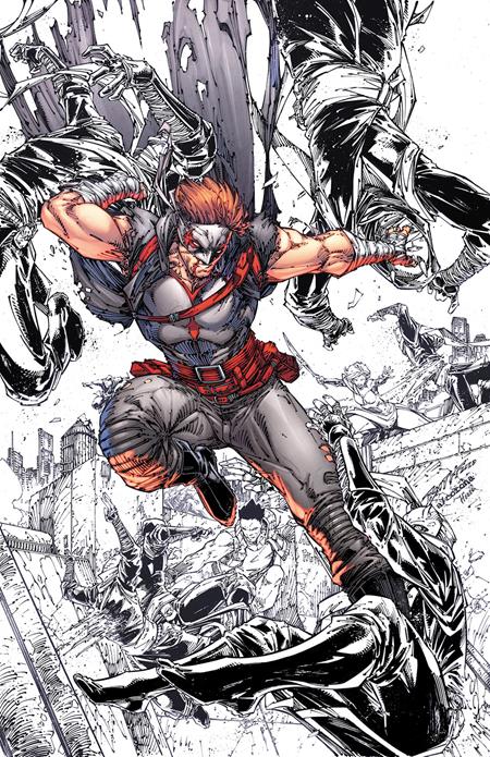 FINAL BOSS #3 CVR E INC 1:50 BRETT BOOTH SPOT COLOR VAR (MR) Image Comics Tyler Kirkham Tyler Kirkham, David Miller, Ifan Noor Brett Booth PREORDER