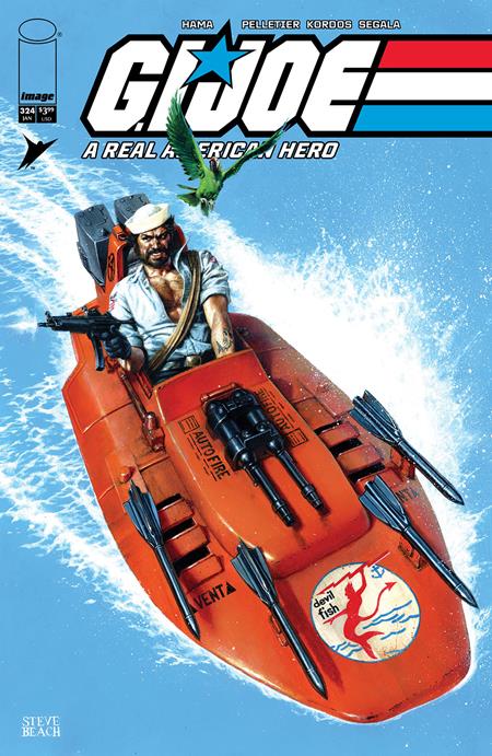 GI JOE A REAL AMERICAN HERO #324 CVR C INC 1:10 STEVE BEACH VAR Image Comics Larry Hama Paul Pelletier, Tony Kordos, Francesco Segala Steve Beach PREORDER