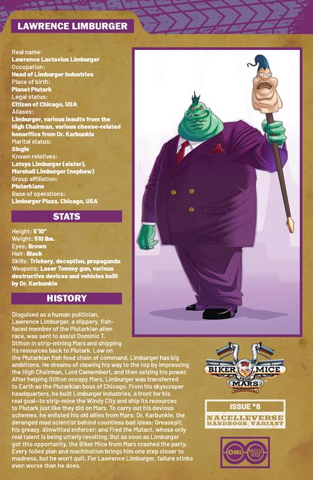 Biker Mice From Mars (Oni Press), Vol. 2 8 Comic Dotun Akande Handbook Variant Oni Press 2026