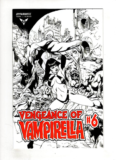 Vengeance of Vampirella, Vol. 2 #6 (Cvr Q) (2020) Bonus FOC B&W Variant Q Bonus FOC B&W Variant Buy & Sell Comics Online Comic Shop Toronto Canada