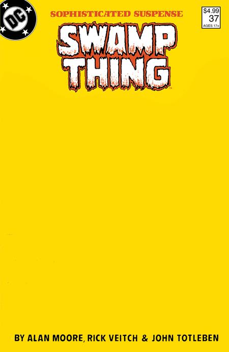 Swamp Thing, Vol. 2 #37 (2025) Facsimile Blank Variant