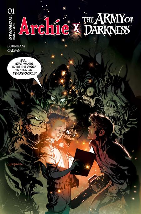 ARCHIE X ARMY OF DARKNESS #1 CVR E STUART SAYGER VAR DYNAMITE Entertainment Erik Burnham Bill Galvan Stuart Sayger PREORDER