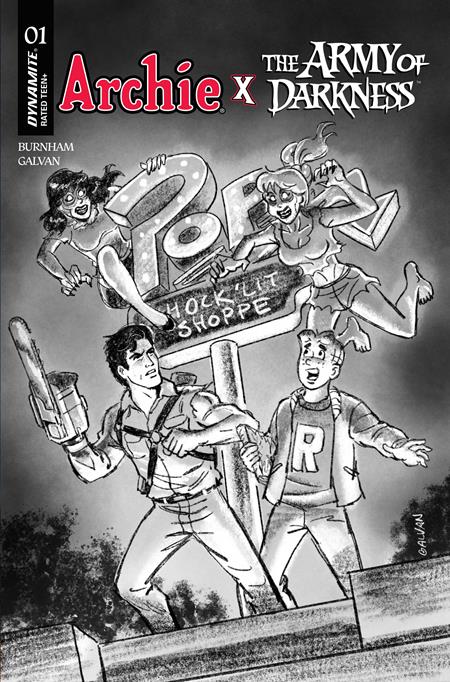 ARCHIE X ARMY OF DARKNESS #1 CVR J INC 1:10 BILL GALVAN PENCILS VAR DYNAMITE Entertainment Erik Burnham Bill Galvan Bill Galvan PREORDER