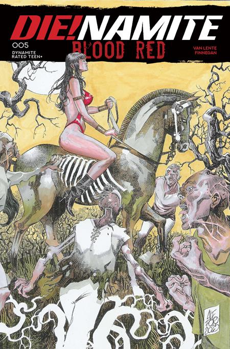 Die!Namite: Blood Red 5 Comic Alessio Fortunato Variant Dynamite Entertainment 2026