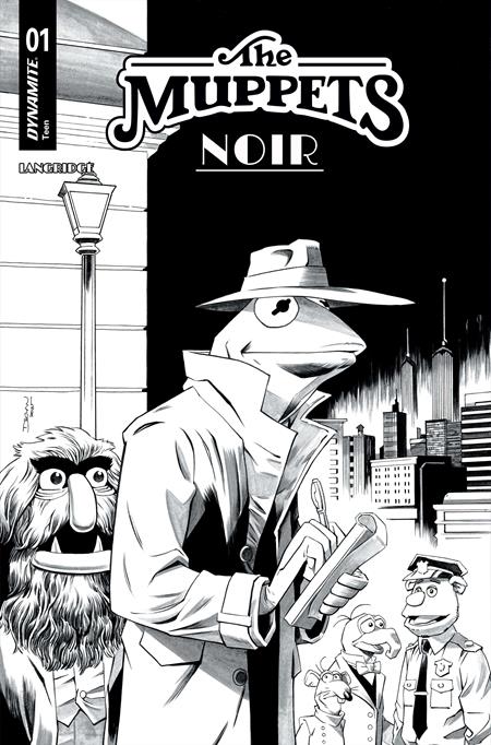 The Muppets: Noir 1 Comic Declan Shalvey Incentive B&W Variant (1:10) Dynamite Entertainment 2026
