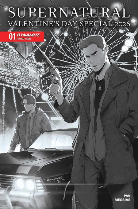SUPERNATURAL VALENTINES DAY SPECIAL 2026 #1 (ONE SHOT) CVR F INC 1:10 REESE HANNIGAN LINE ART VAR DYNAMITE Entertainment Preeti Chhibber Pasquale Qualano Reese Hannigan PREORDER