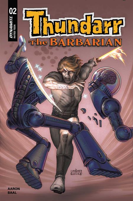 THUNDARR THE BARBARIAN #2 CVR D JOSEPH MICHAEL LINSNER VAR DYNAMITE Entertainment Jason Aaron Kewber Baal Joseph Michael Linsner PREORDER