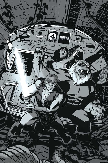 THUNDARR THE BARBARIAN #2 CVR H INC 1:15 MICHAEL CHO LINE ART VIRGIN VAR DYNAMITE Entertainment Jason Aaron Kewber Baal Michael Cho PREORDER