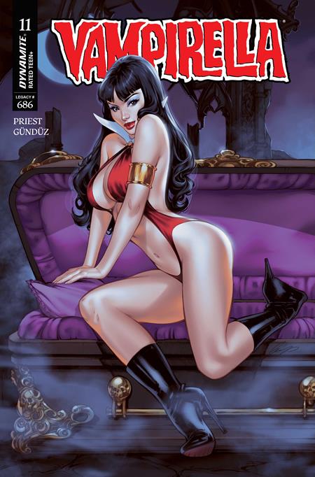VAMPIRELLA #11 CVR D ELIAS CHATZOUDIS VAR DYNAMITE Entertainment Christopher Priest Ergun Gunduz Elias Chatzoudis PREORDER