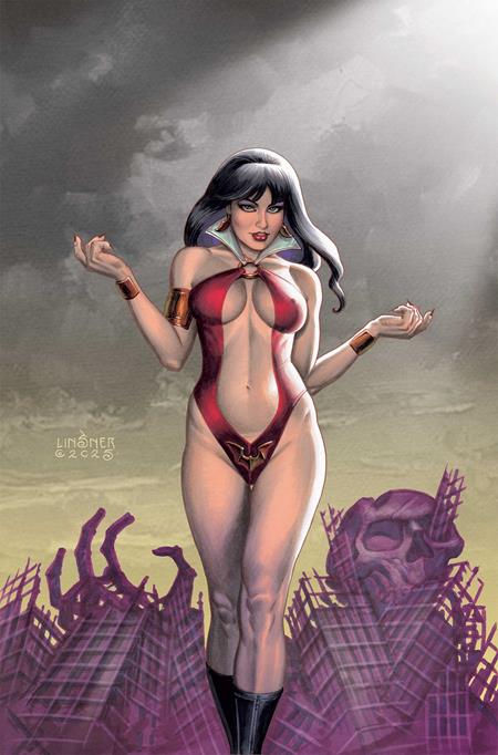 VAMPIRELLA ARMAGEDDON #8 CVR G INC 1:10 JOSEPH MICHAEL LINSNER VIRGIN VAR DYNAMITE Entertainment Tom Sniegoski Edu Menna Joseph Michael Linsner PREORDER
