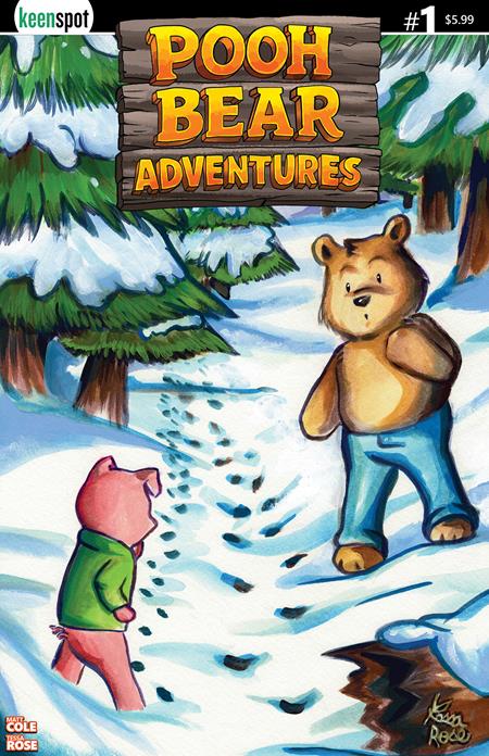 POOH BEAR ADVENTURES #1 CVR A TESSA ROSE BAGGED WITH TRADING CARD Ex Posse Holdings Matt Cole Tessa Rose Tessa Rose PREORDER