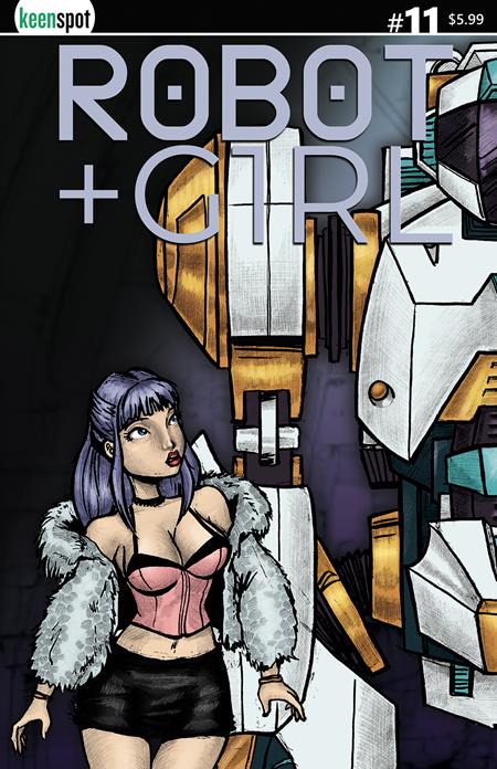 ROBOT + GIRL #11 CVR A MIKE WHITE LEFT SIDE CONNECTING COVER BAGGED WITH TRADING CARD Ex Posse Holdings Mike White Mike White Mike White PREORDER