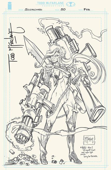 The Scorched 50 Comic Todd McFarlane Incentive Sketch Virgin Variant Image Comics 2026