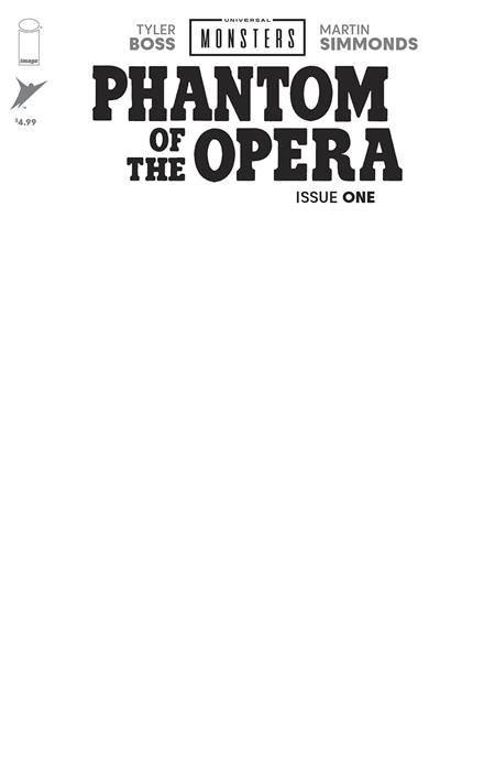 Universal Monsters: The Phantom of the Opera 1 Comic Blank Sketch Variant Image Comics 2026