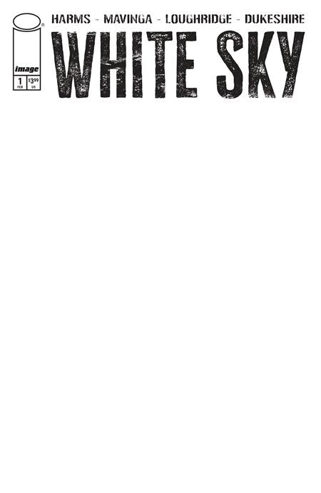 White Sky 1 Comic Blank Variant Image Comics 2026